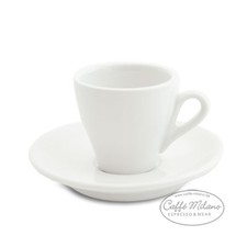 Espresso Tasse weiß dickwandig Made in Italy - Caffe Milano