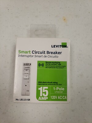 LEVITON R05-LB115-SR Circuit Breaker, 1 Pole 15 Amp 120V NEW IN BOX