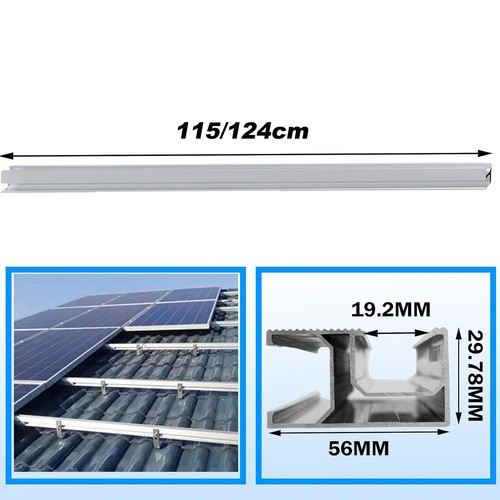 Set montaggio pannello solare fotovoltaico supporto fissaggio fotovoltaico tetto in mattoni binario - Foto 4 di 18