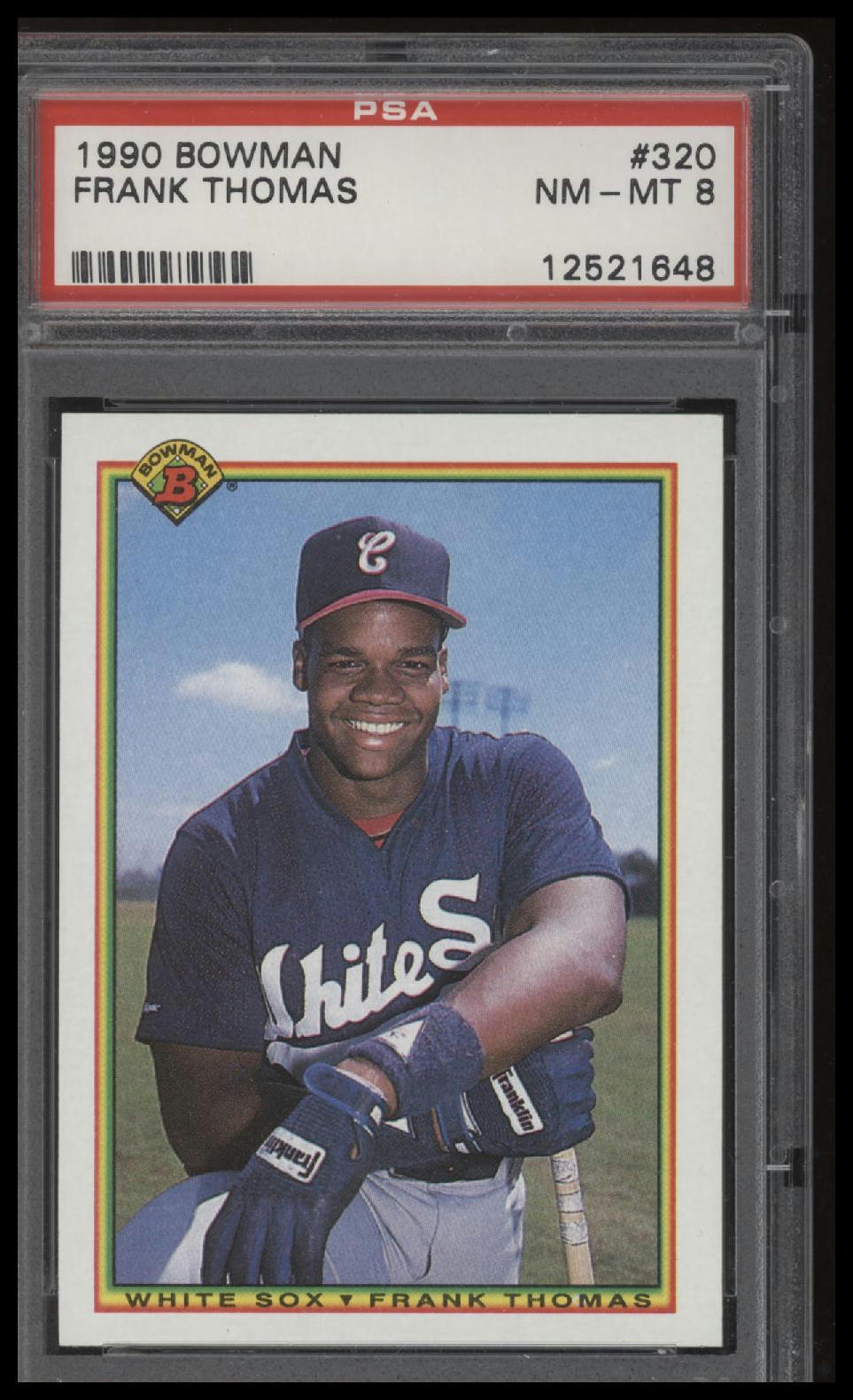 1990 Bowman #320 Frank Thomas PSA 8