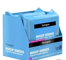 Neutrogena Makeup Remover Face Wipes Ultra-Soft Pre-Moistened Wipes (2 Pack)