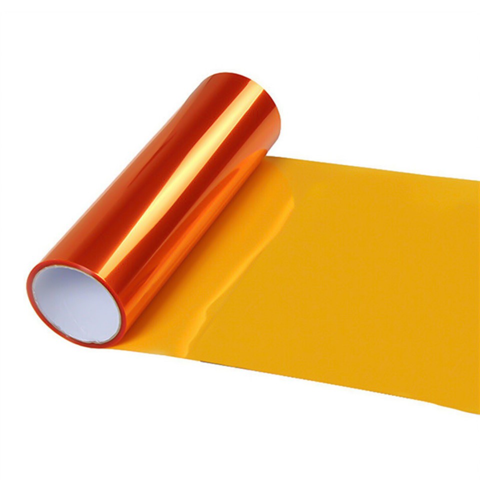 Vinyl Film Self Adhesive Headlight Tail Lights Fog Lights Tint Amber