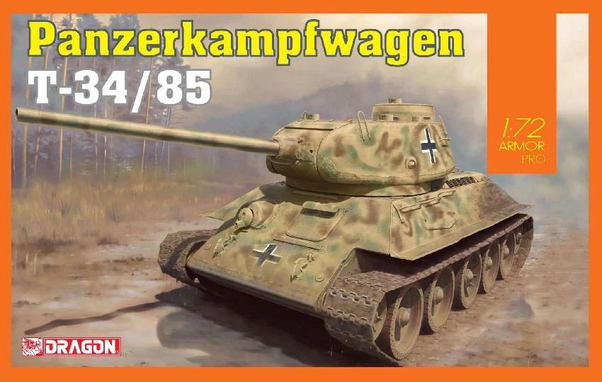 KIT MODELLINO CARRO ARMATO DRAGON PANZERKAMPFWAGEN T 34/85 MODELLISMO SCALA 1:72 - Immagine 4 di 4