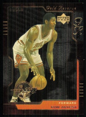 2000-01 Upper Deck Gold Reserve Metta World Peace Ron Artest Rookie /3500 #255