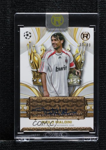 Paolo Maldini #CLA-PM 2024 Topps Reverence UEFA Crowned Legend Autograph card