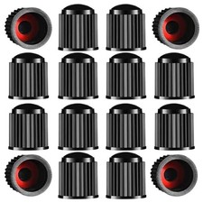 Tire Valve Caps has a Sealing Ring Tire Valve Stem Caps for 15PCS Black