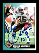 1991 Score Traded # 94T Aeneas Williams Autograph Signed Auto Card (M2) Arizona