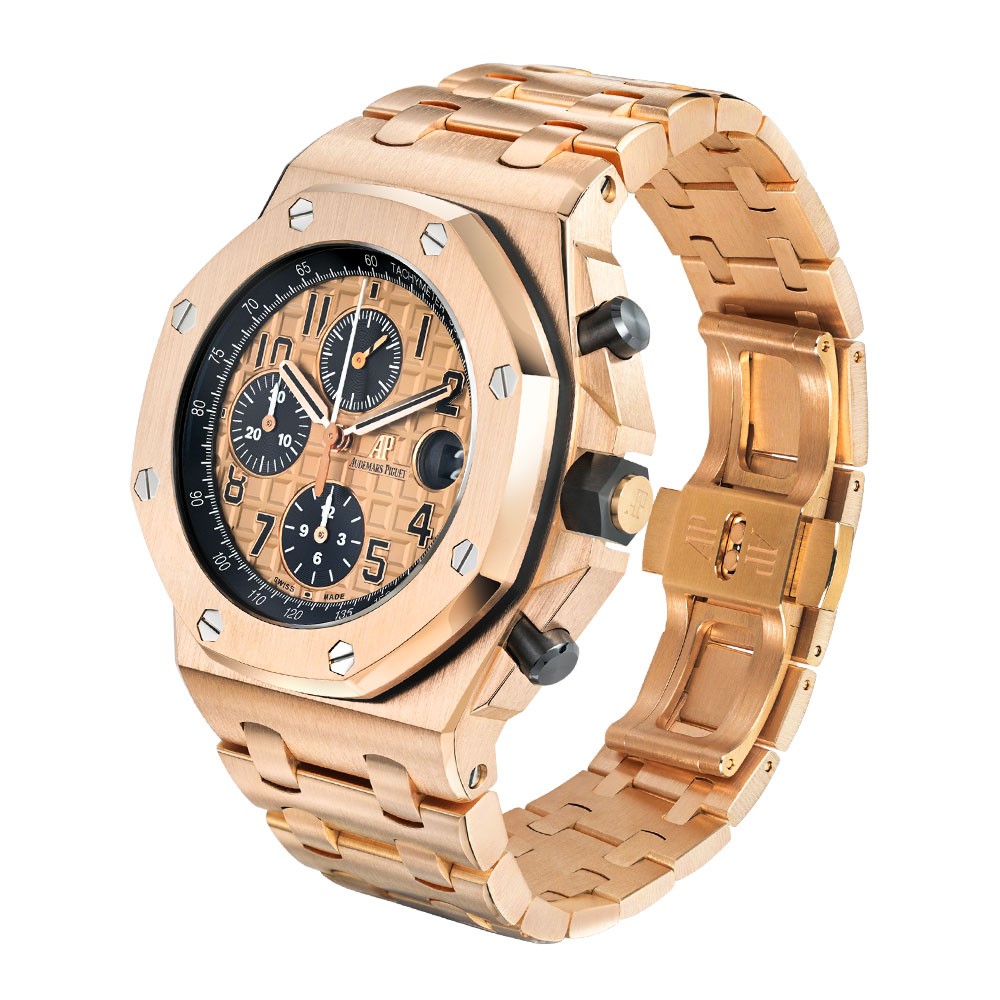 Audemars Piguet Royal Oak Offshore Watch 42MM Champagne Arabic Numerals Dial ... image 2