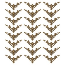 Corner Decorative Protectors Covers for Box, 24 Pcs, Bronze