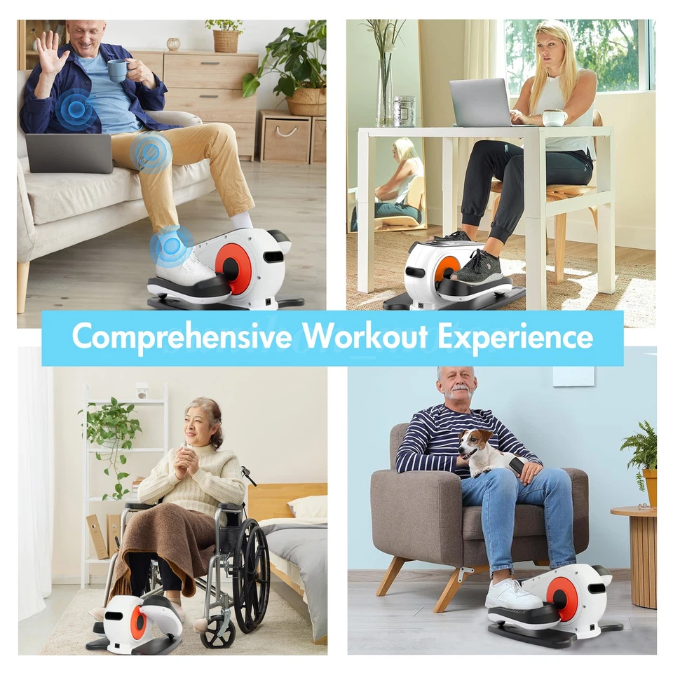 Ejercitador de piernas elípticas como se ve en la televisión debajo del escritorio máquina elíptica entrenamiento sentado Foto 2 de 4