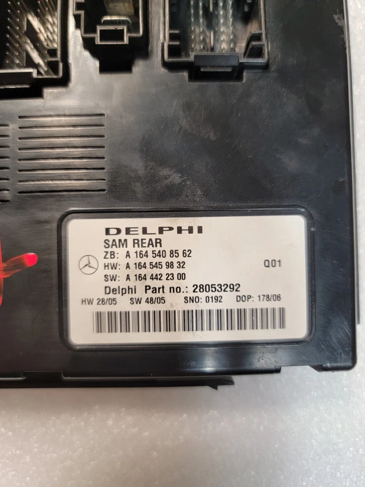 2006-2012 Mercedes Benz W164 ML350 R350 Rear Sam Control Module A 164 540 85 62 - Image 2 of 4