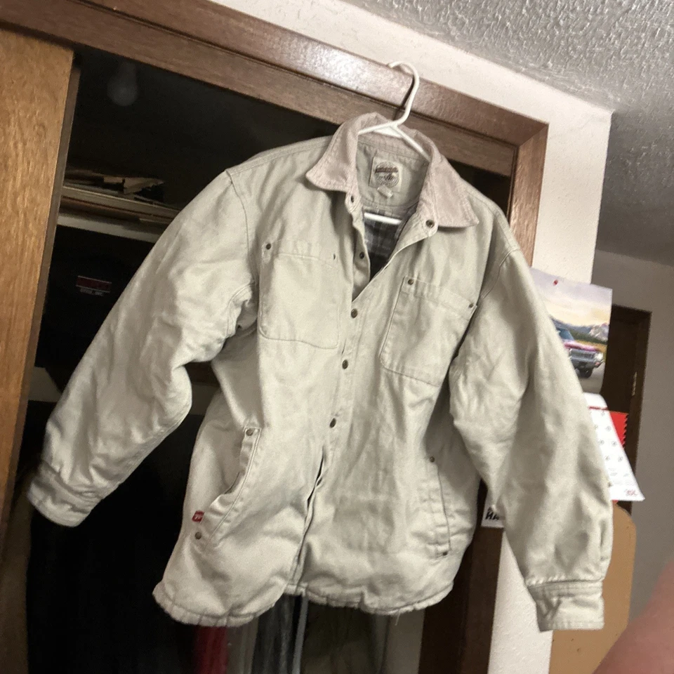 Winchester XL WRW001 Hermoso Abrigo de Invierno Color Hueso Forrado, Estilo Vaquero Bonito Foto 2 de 4