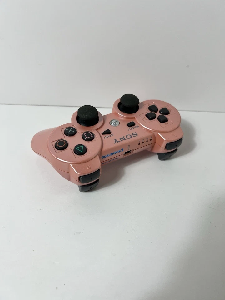 PlayStation 3 PS3 Dualshock Sixaxis Controller OEM Candy Metallic Pink Working - Image 3 of 4