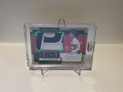 2024-25 Panini One And One Basketball Bub Carrington RC Patch Auto Sealed #3/5 