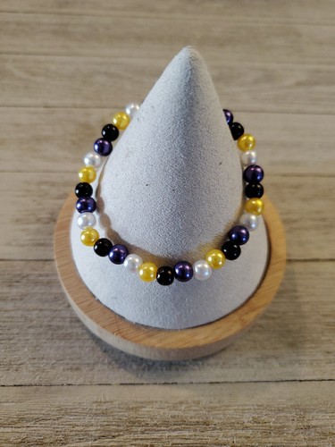 Pulsera no binaria pulsera con cuentas no binarias orgullo LGBTQ - Imagen 1 de 1
