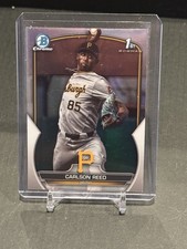 Carlson Reed 2023 Bowman Draft 1st Chrome Refractor #BDC-11 Pittsburgh Pirates-P