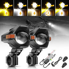 Auxbeam Motorcycle Led Spot Lights Driving Fog Drl For Harley Davidson Softail
