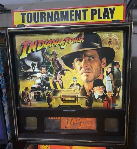 STERN INDIANA JONES PINBALL MACHINE HUO