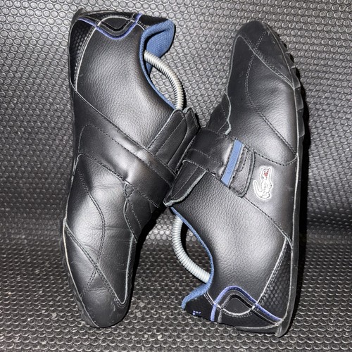 Zapatos deportivos Lacoste Swerve SU SPM de cuero negro azul libro y bucle para hombre talla 10” - Imagen 4 de 8