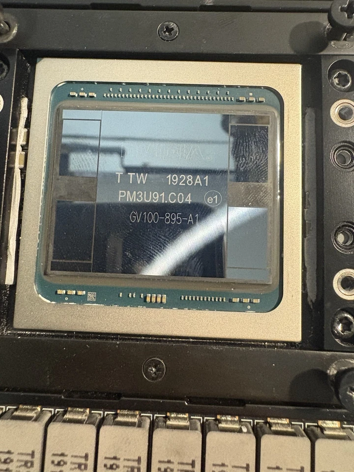 Two v100's 16gb + 32gb DDR5 4800+dual NVME Pcie Adapter - Image 2 of 4