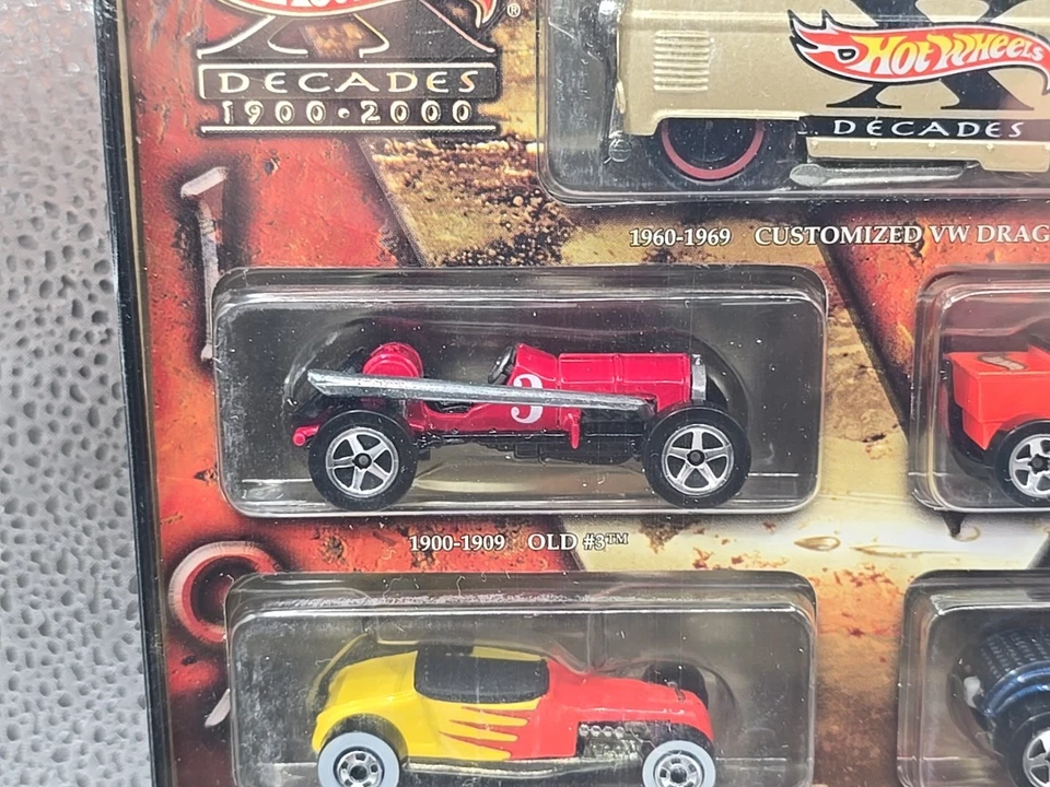 Hot Wheels X Decades 1900 - 2000 Limited Edition 10-car Set Metal Tin Storage - Image 3 of 4