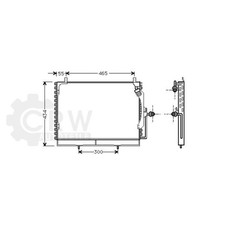 Condensateur Mercedes 230
