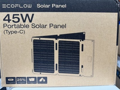 ECOFLOW 45W Portable Solar Panel with Type-C, 25% Conversion Efficiency