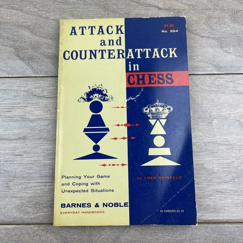 Attack & Counterattack In Chess by Fred Reinfeld (VTG Paperback, 1958, Barnes &) - Picture 1 of 9