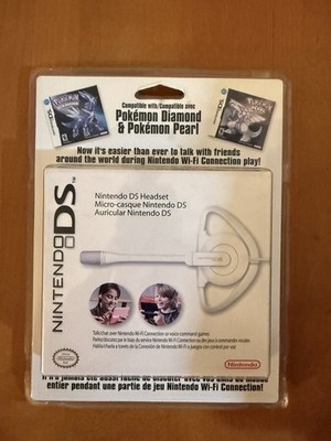 Nintendo DS Official White Ear-Hook Headsets, New And Sealed In Retail Package
