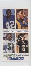1992 GameDay Greg Briggs Chris Crooms Ephesians Bartley Curtis Whitley #204 0a2 1992 GameDay Greg Briggs Chris Crooms Ephesians Bartley Curtis Whitley #204 0a2