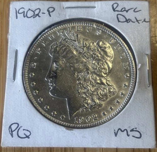 1902-P Better Date MORGAN SILVER DOLLAR. Our Opinion is MS