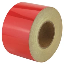 Reflective Safety Tape Vinyl Red, 4" W X 50 Yd. L, 5.5 Mil Thick, Rf8rd