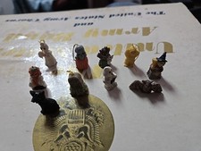 Halloween Mini Ornaments Decorations Mini Set of 10  Used Strings Missing SLP 
