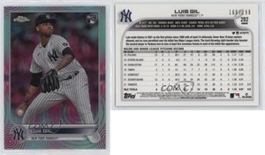 2022 Topps Chrome Sonic Aqua & Pink Pulse Refractor /199 Luis Gil #202 Rookie RC