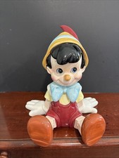 Vintage Disney Pinocchio Hand Painted Ceramic Music Box Schmid Zipadee Doo Dah