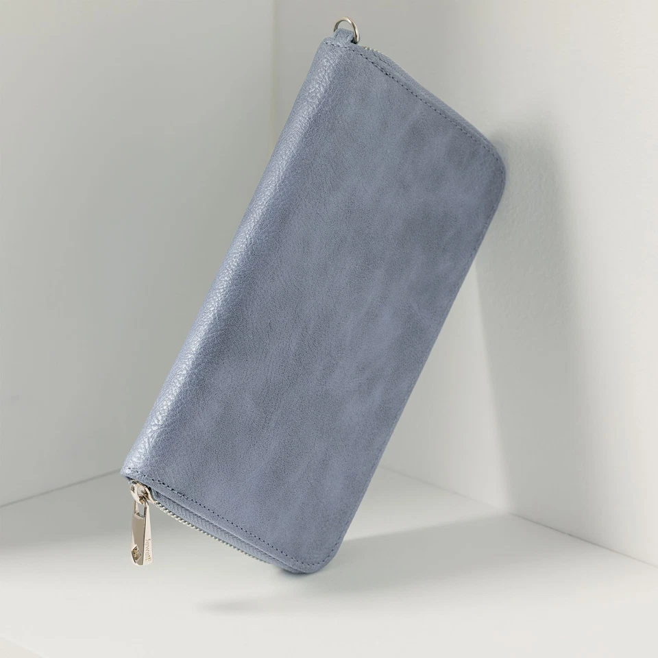 Thirty One 31 Todo sobre los Benjamins Cartera Denim Distresse Muñequera Correa AATB Foto 2 de 4