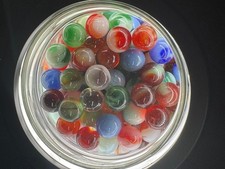 10x 5/8" Jabo Classics Marbles Lot Mixed Colors UV Reactive