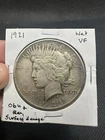 1921 Peace Dollar - VF Details !!