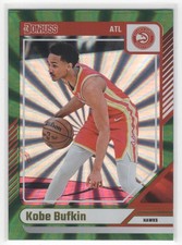 #107 Kobe Bufkin 2024-25 Donruss Holo Green Laser * Atlanta Hawks