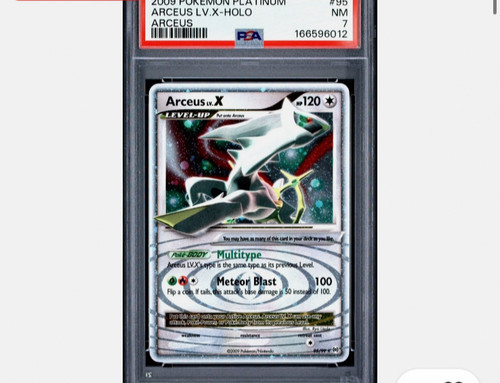 Pokemon Platinum Arceus Lv X 95/99 PSA 7 NM Condition