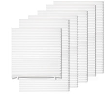 MYshade 6-Pack Temporary Paper Shades – No Drill, Peel & Stick Blinds – White