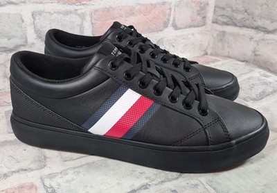 Tommy Hilfiger Stripe Hi Vulcanised Core Cleat Sneaker Schwarz Größe 7 UK (41 EU) 