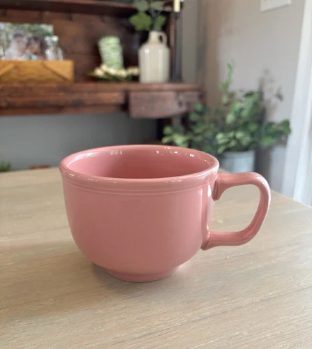Vintage Retired Fiesta 18 oz jumbo mug HLC Rose