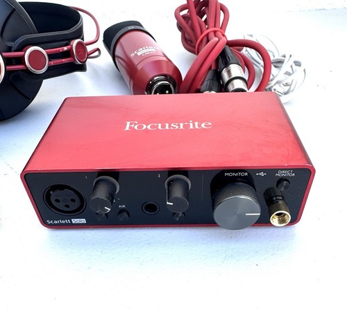 Aufnahmepaket Focusrite Scarlett 2i2 4. Gen Interface, Mikrofon, Kopfhörer - Bild 2 von 15