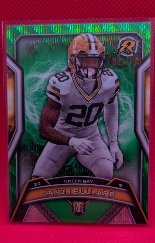 2024 Topps Resurgence Rookies Javon Bullard #134 Green Surge Refractor /175 (RC)