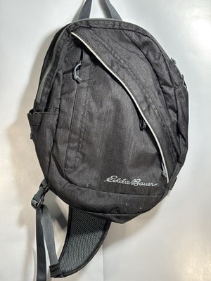 Eddie Bauer RipStop Shoulder Sling Crossbody Backpack Bag Black Unisex