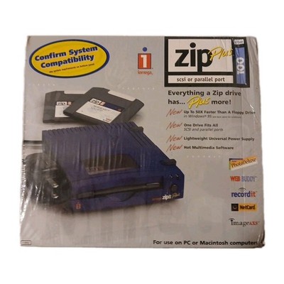 Iomega 100MB Zip Plus Disk Drive - Dual SCSI and Parallel Ports