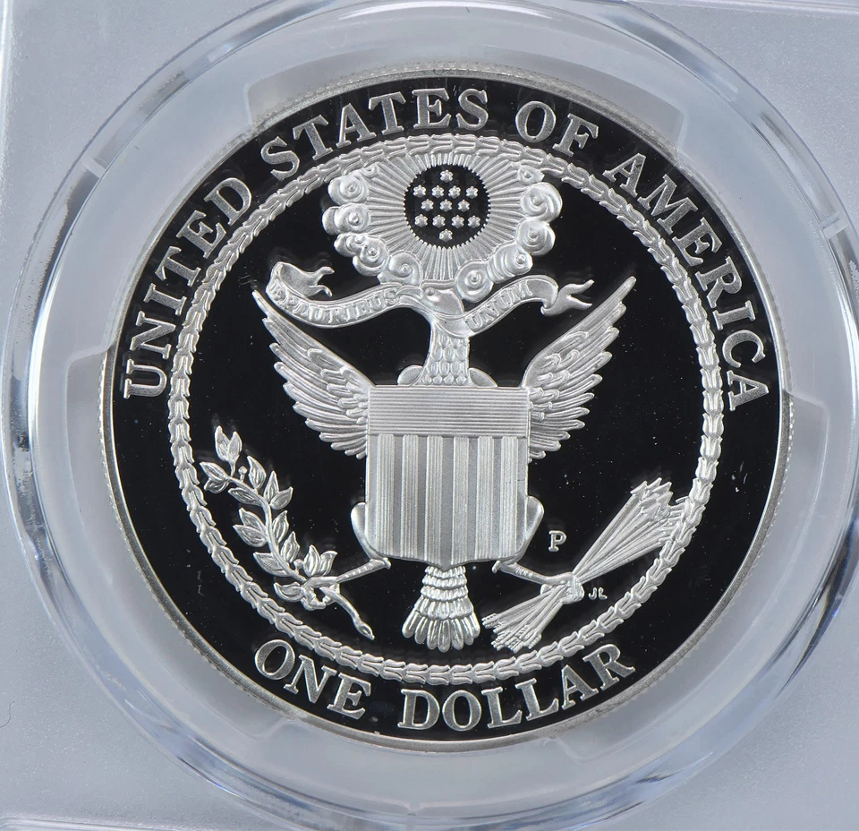 2008-P Bald Eagle Commemorative Dollar PR69 DCAM PCGS Blue Label *3166 - Image 4 of 4