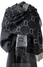 Women's Fashion Fringe Floral Scarf Plus Warm Blanket Shawls Wraps Long Soft...