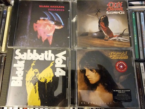 Menge 4 Ozzy Osbourne Black Sabbath CDs - Paranoid Band 4 Blizzard Of Ozz CD